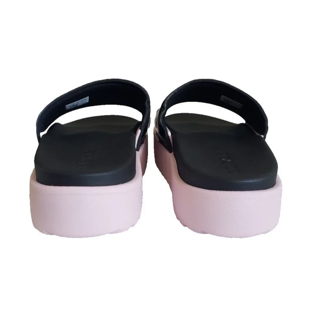 Adidas Shoes Adilette Platform Slides Sandals Black/Pink Men's Size 10 IH0720